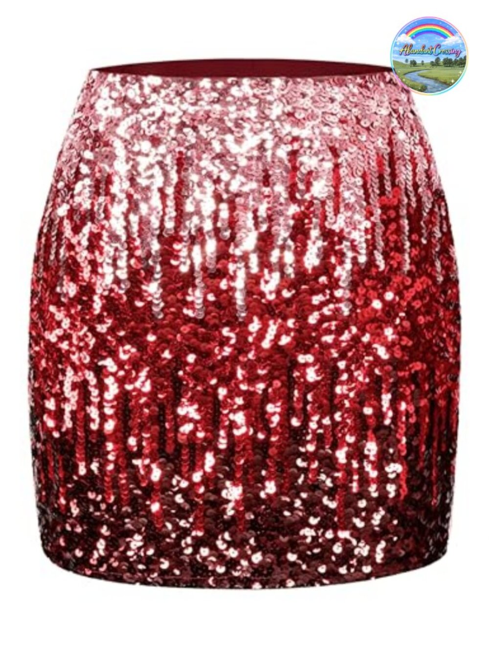 Sequin Bodycon Mini Skirt Stretchy Lined Clubwear Party Night Out